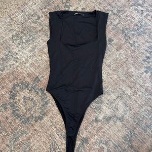 Zara Black Sleeveless Bodysuit